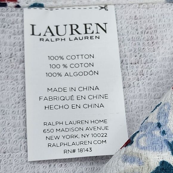 Lauren Ralph Lauren Floral Kitchen Towels‎ Set 2pc Shabby Chic Style - Picture 5 of 7